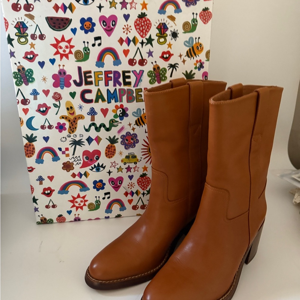 Jeffrey Campbell Women's Tan Boots, size 5M (women’s), NWT